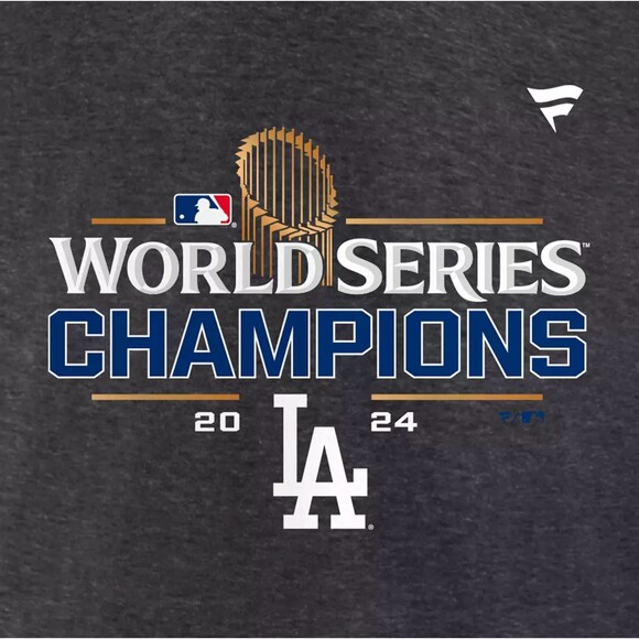 C289 MLB 2024 World Series Champions Los Angeles Dodgers Locker Room T-Shirt L - Picture 3 of 3
